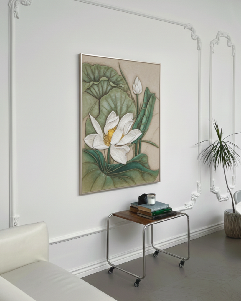 Vietnamese art 3D relief painting handcrafted by Vietnam Painters at an Art in Saigon art workshop.