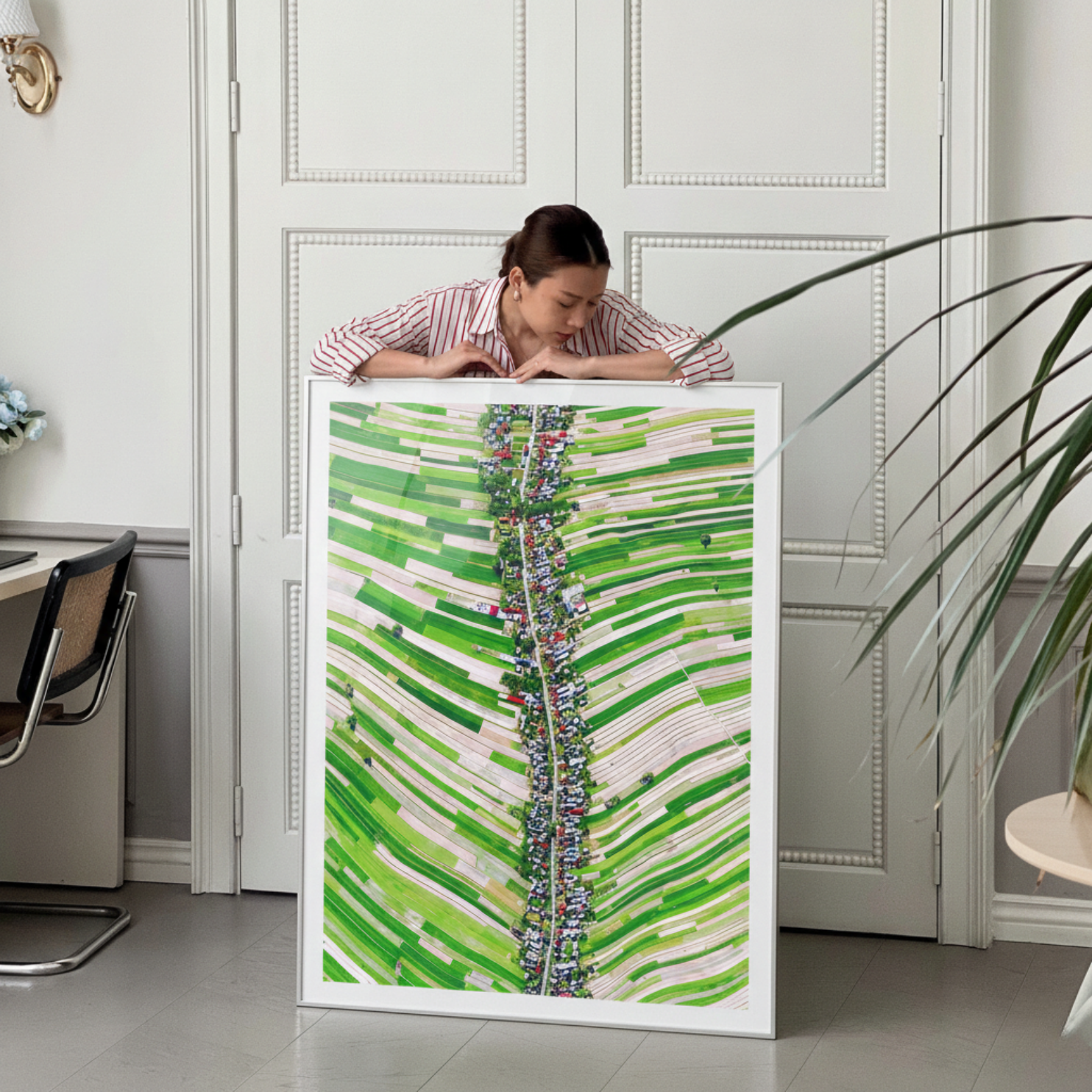 Vietnamese art created by Vietnam Painters at an Art in Saigon art workshop, highlighting cultural preservation and artist support