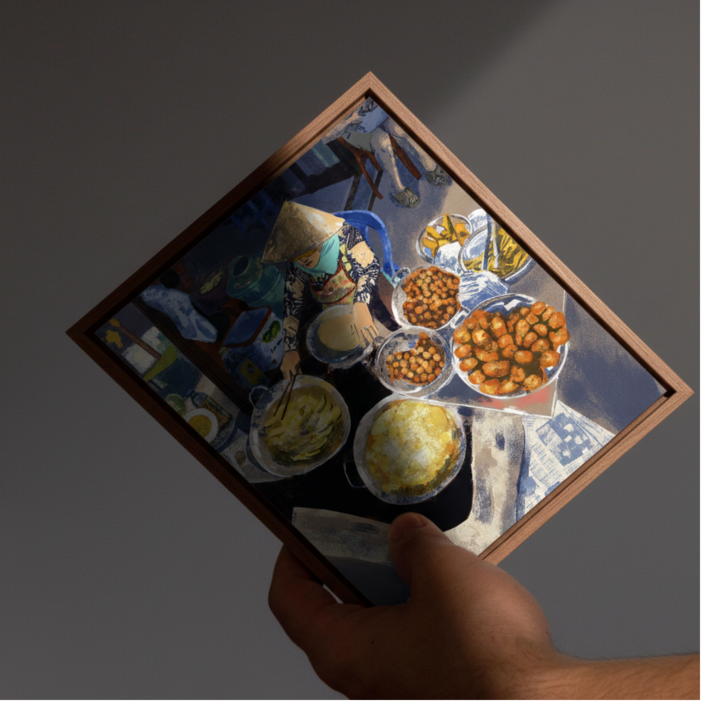 Art in Saigon presents Vietnamese art crafted by Vietnam painters through a traditional art workshop