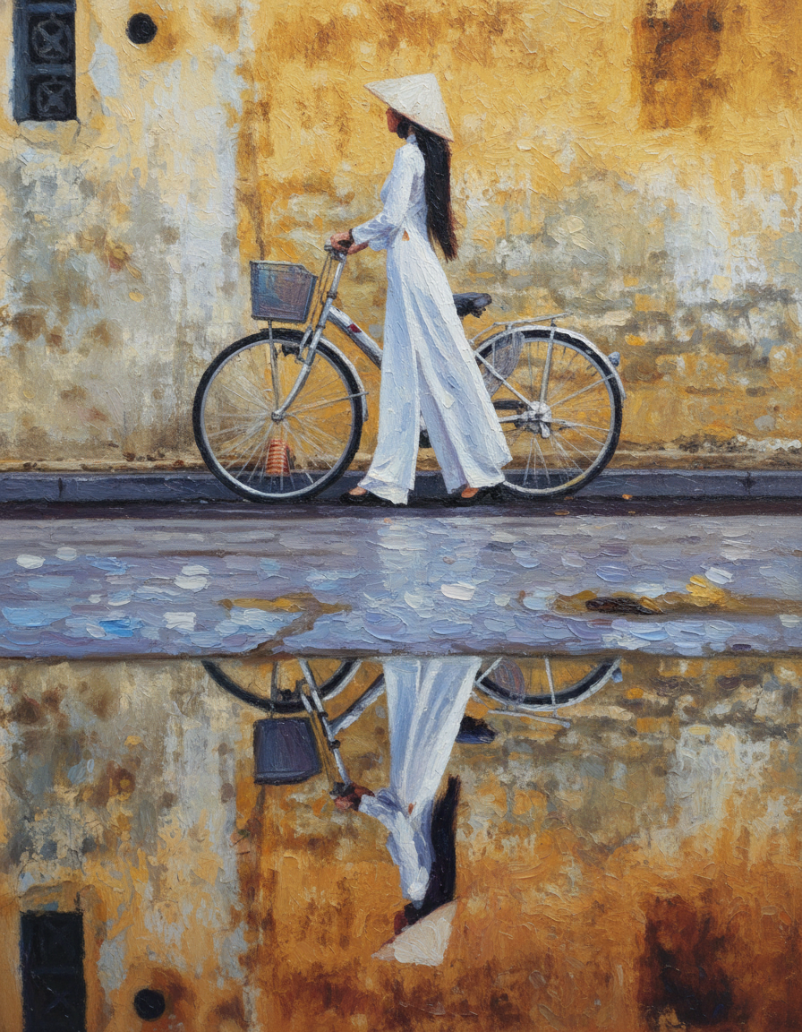 Elevate your space with this Hoi An artwork, a stunning oil painting & art print crafted by skilled artists at Artwork Vietnam.